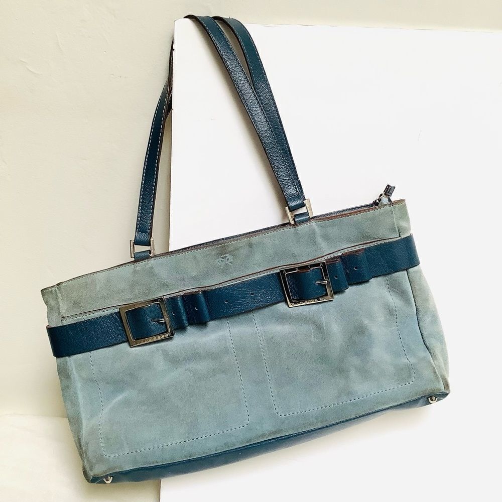 Anya Hindmarch Suede Bag Blue